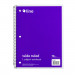 1-Subject Notebook, 70 Page, Wide Ruled, Purple - CLI22039 | C-Line Products Inc | Note Books & Pads
