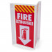 3D Fire Extinguisher Sign