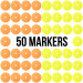 50 Flat Spot Markers