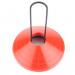 12 Pack of Orange Cones with Metal Carrier - 2" tall