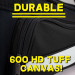 20 Inch Black 600HD Tuff Cloth Canvas Duffel Bag