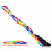Rainbow 7-foot jump rope with plastic beaded segmentation