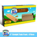 3.5' Curved Wooden Train Tracks, 4-pack