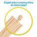 6' Curved Wooden Train Tracks, 4-pack