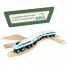 6' Curved Wooden Train Tracks, 4-pack