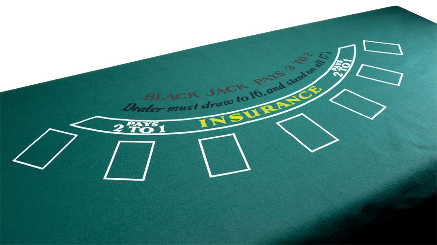 Blackjack and Roulette Table Felt 72x36