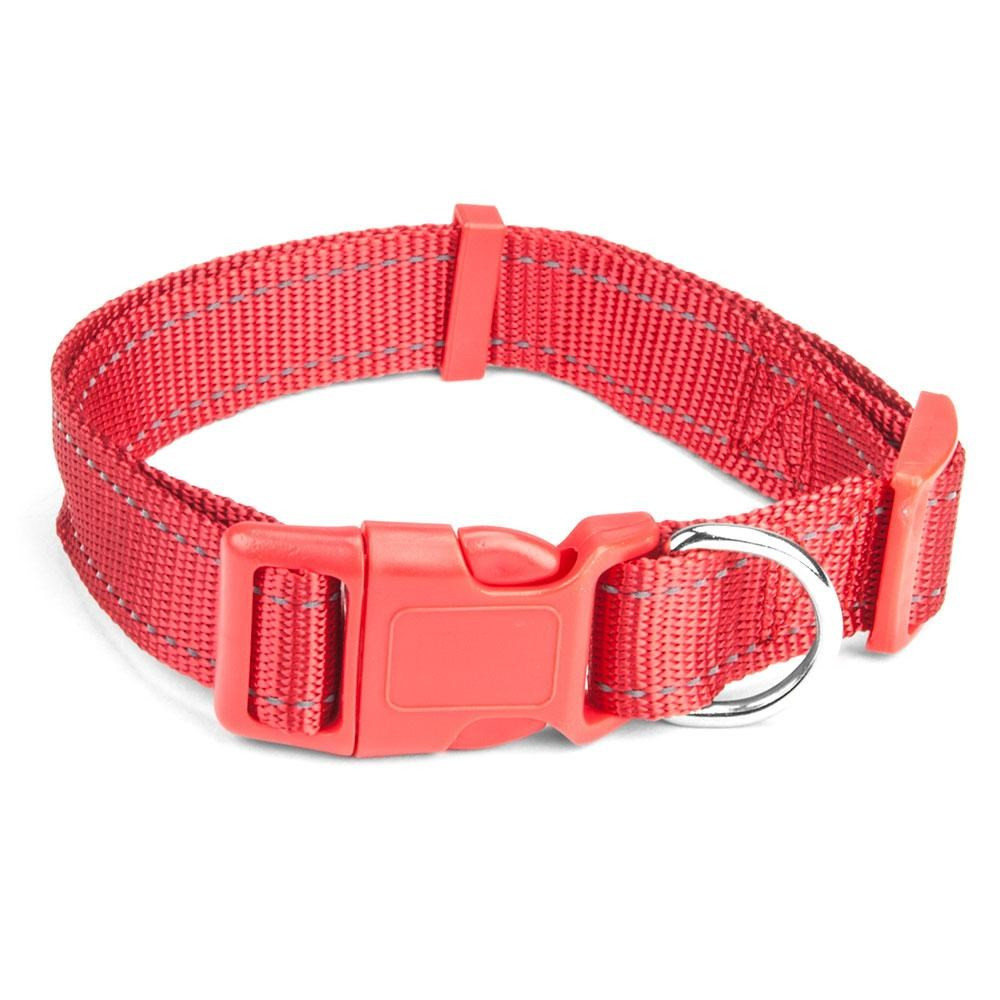Large Red Adjustable Reflective Collar