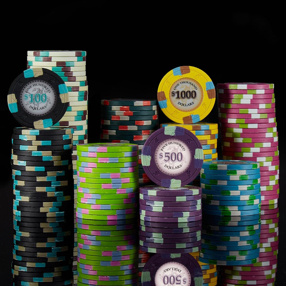 1000ct Poker Knights Acrylic