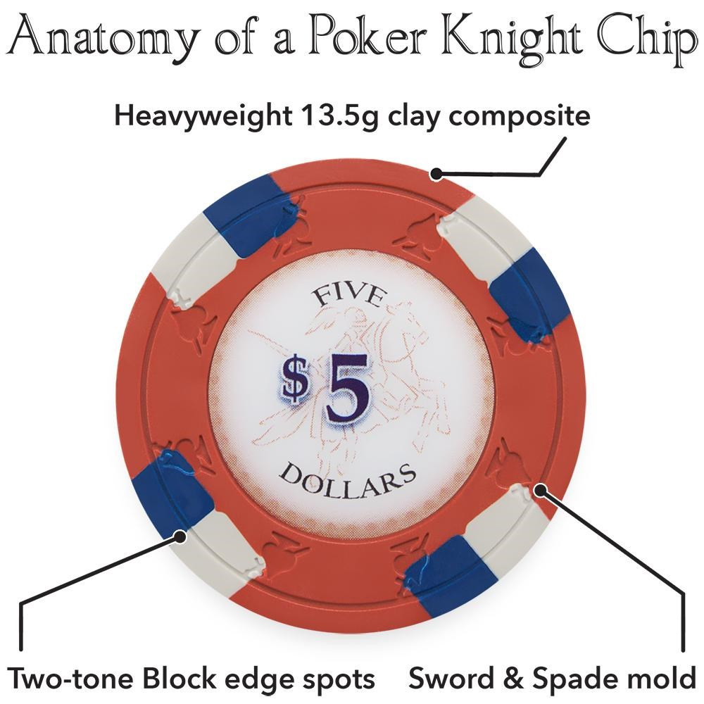 500ct Poker Knights Claysmith Case