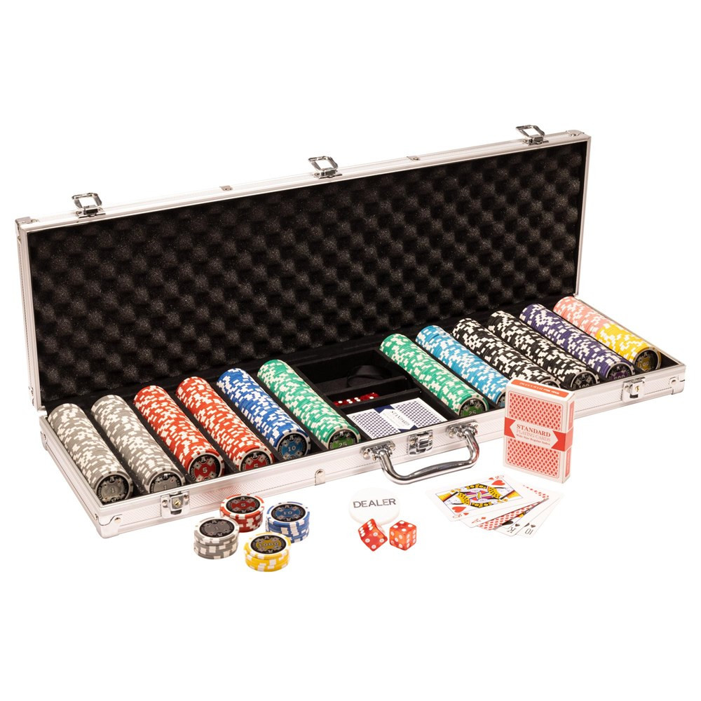 Ace Casino 600pc Poker Chip Set with Aluminum Case