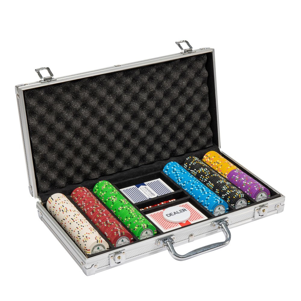 300Ct Claysmith Gaming "Bluff Canyon" 13.5 Gram Clay Composite Chip Set in Aluminum Case