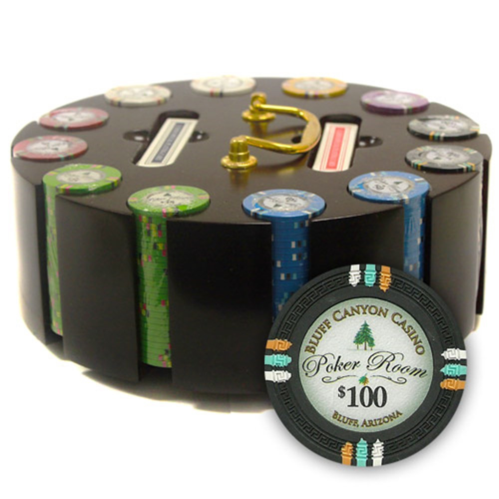 300Ct Claysmith Gaming "Bluff Canyon" 13.5 Gram Clay Composite Chip Set in Carousel Case