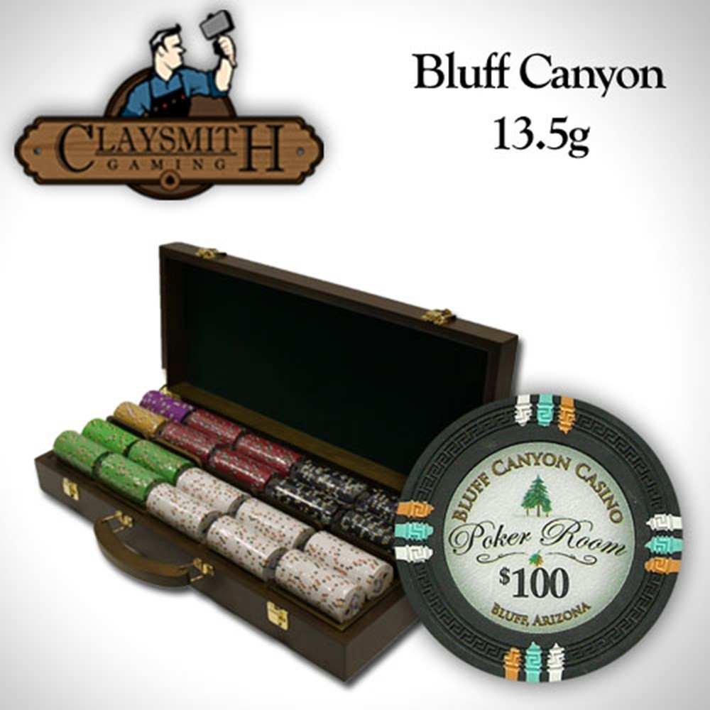 500Ct Claysmith "Bluff Canyon" Chip Set in Walnut