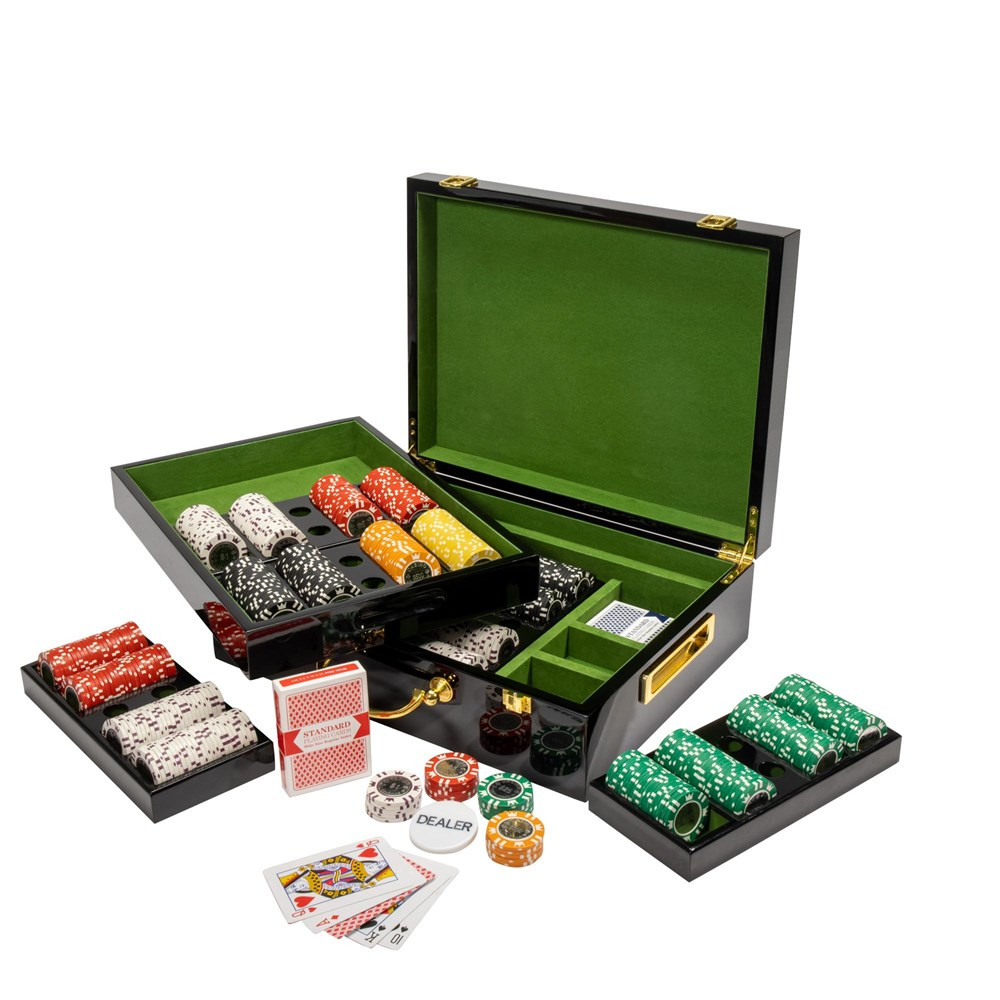 500 Capacity Hi-Gloss Wooden Poker Chip Case – Poker Chip Lounge