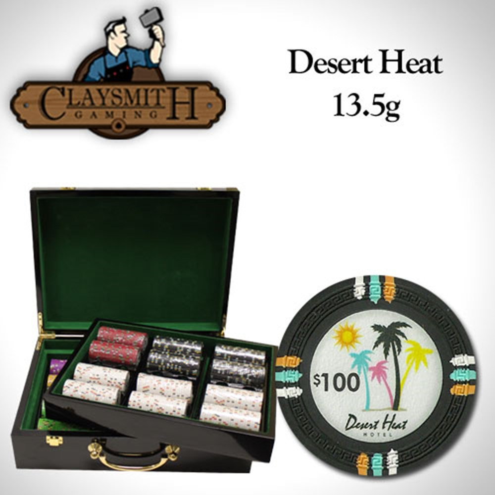 500Ct Claysmith "Desert Heat" Chip Set in Hi Gloss
