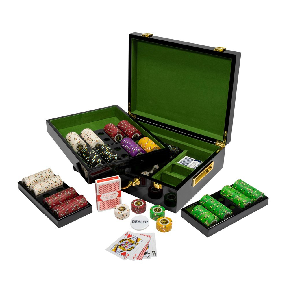 500Ct Claysmith Gaming "Gold Rush" Chip Set in Hi Gloss Case