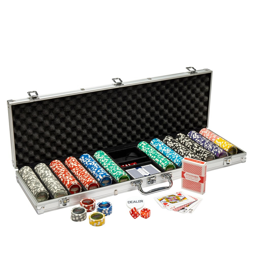 600 Ct Las Vegas 14 Gram Poker Chip Set w/ Aluminum Case