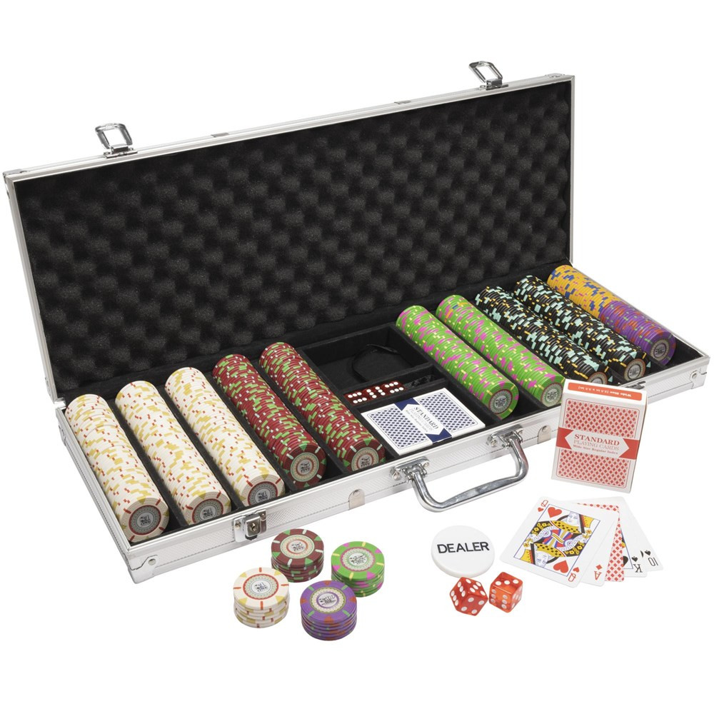 500Ct Claysmith Gaming 'The Mint' Chip Set in Aluminum