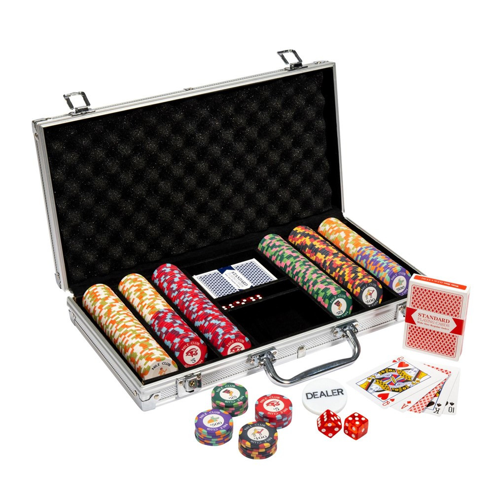 300 Ct Nile Club 10 Gram Poker Chip Set