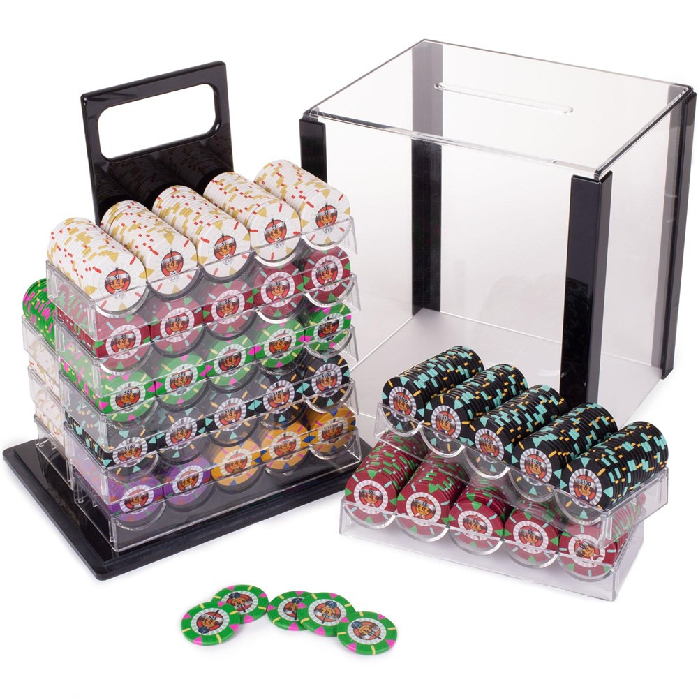 1000Ct Claysmith Gaming 'Rock & Roll' Chip Set in Acrylic