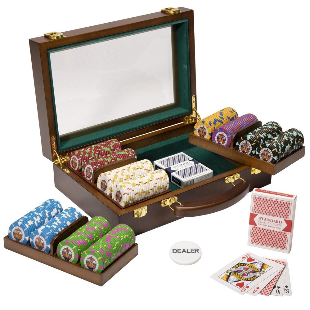300Ct Claysmith Gaming 'Rock and Roll' Chip Set in Walnut Case