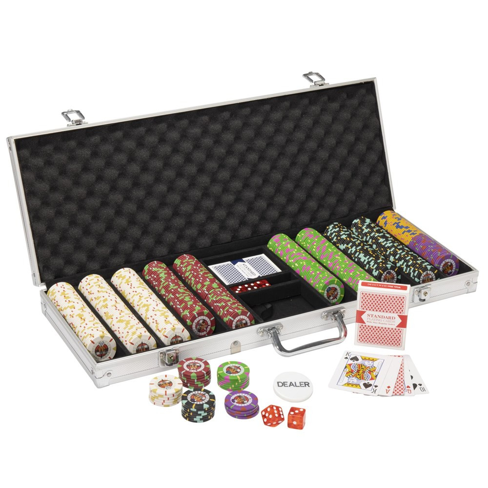 500Ct Claysmith Gaming 'Rock & Roll' Chip Set in Aluminum Case