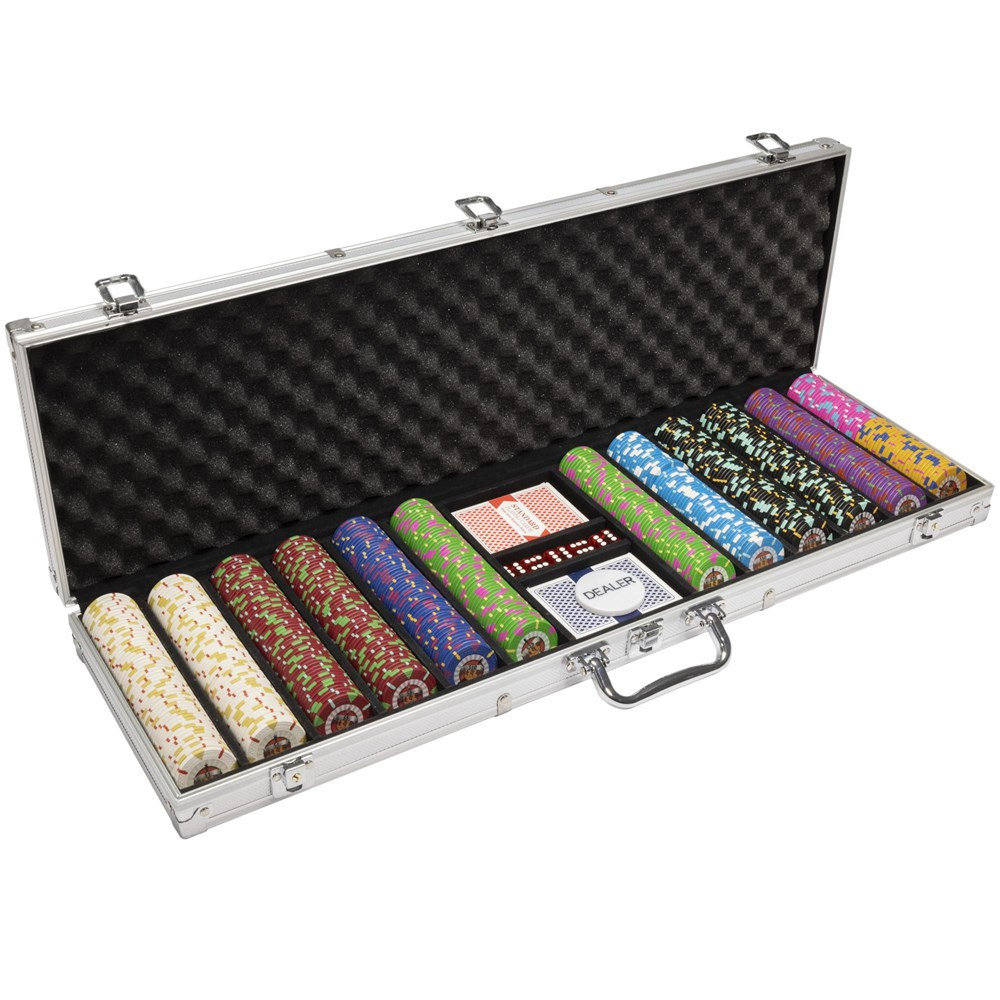 600Ct Claysmith Gaming 'Rock & Roll' Chip Set in Aluminum Case