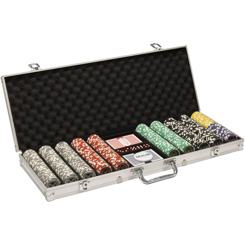 500 Ultimate Poker Chip Set. 14 Gram Heavy Weighted