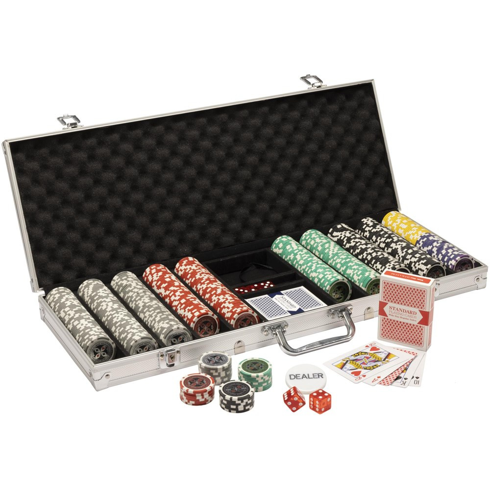 500 Ultimate Poker Chip Set. 14 Gram Heavy Weighted
