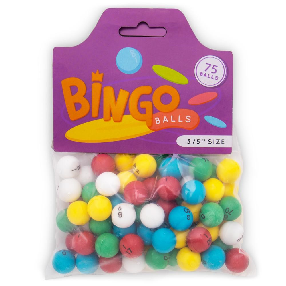 Multi-color 3/5-inch Bingo Balls