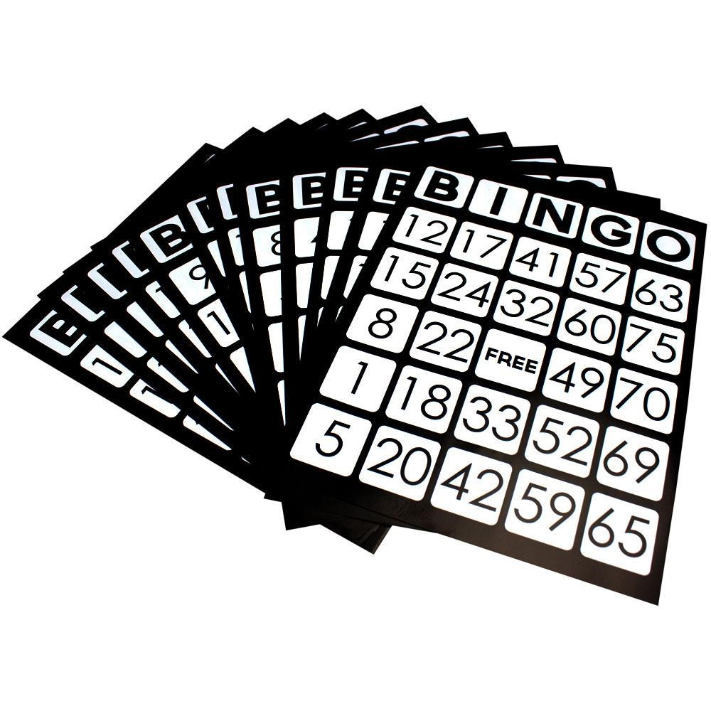 EZ Readers Jumbo Bingo Cards, Pack of 25