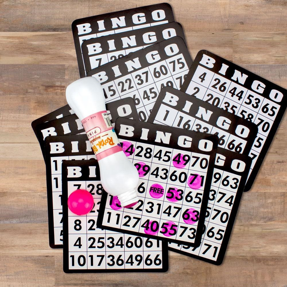 Set of 5 Bingo Daubers (R,Y,B,G,P)