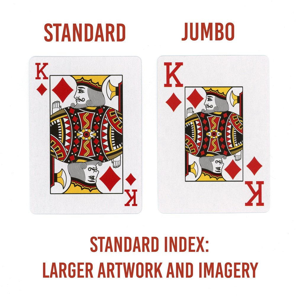 12 Decks of Pinochle Cards Jumbo Index (6 Red/6 Blue)