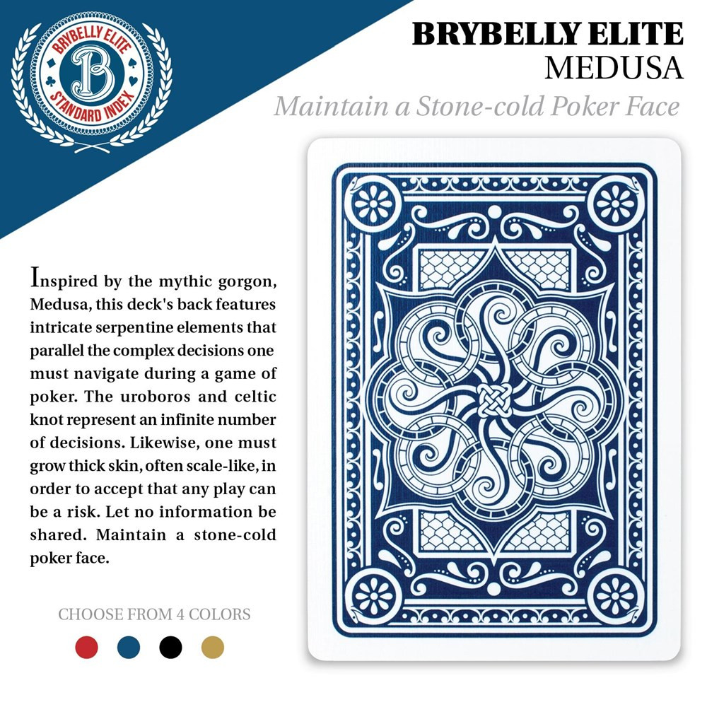 Blue Brybelly Elite Medusa Deck - Wide Size / Reg. Index