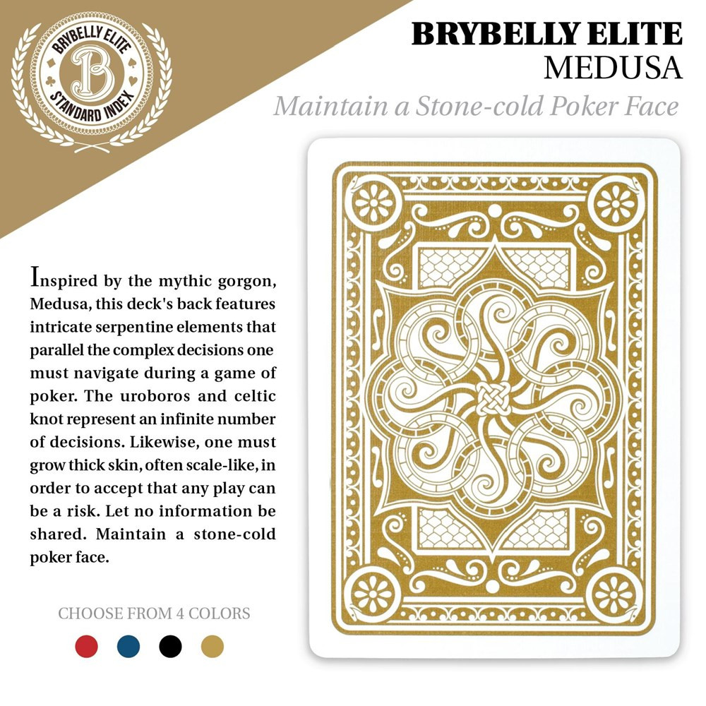 Gold Brybelly Elite Medusa Deck - Wide Size / Reg. Index
