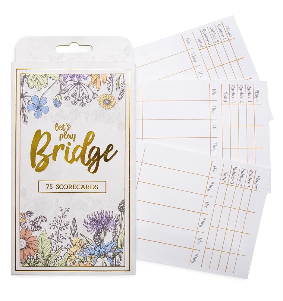 Bridge Scorecards, 75-pack
