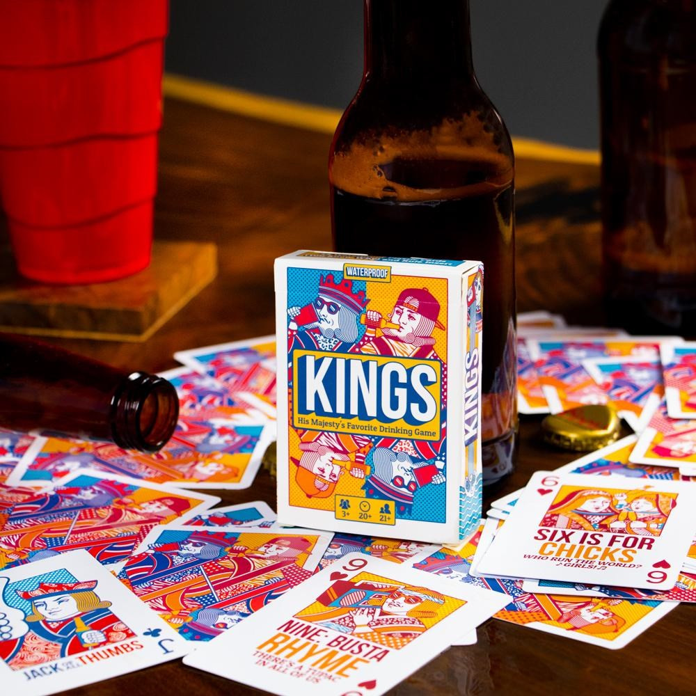 King's Drinking Game Plastic Playing Cards