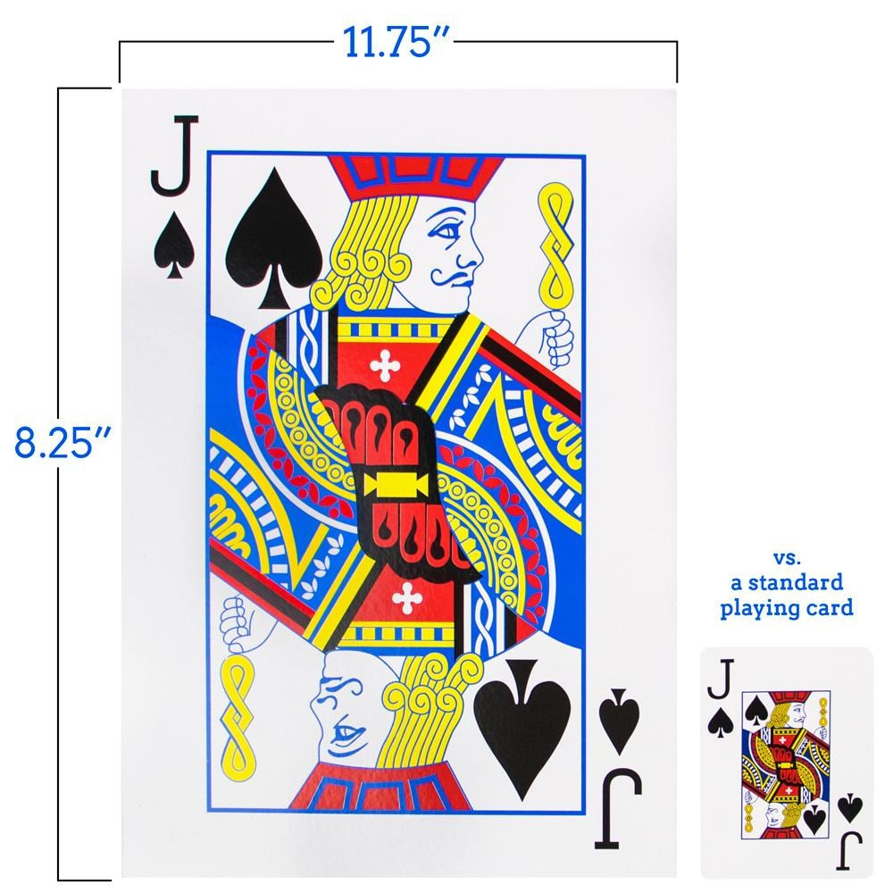 Super Jumbo Oversize Playing Cards 8.25"x11.75"