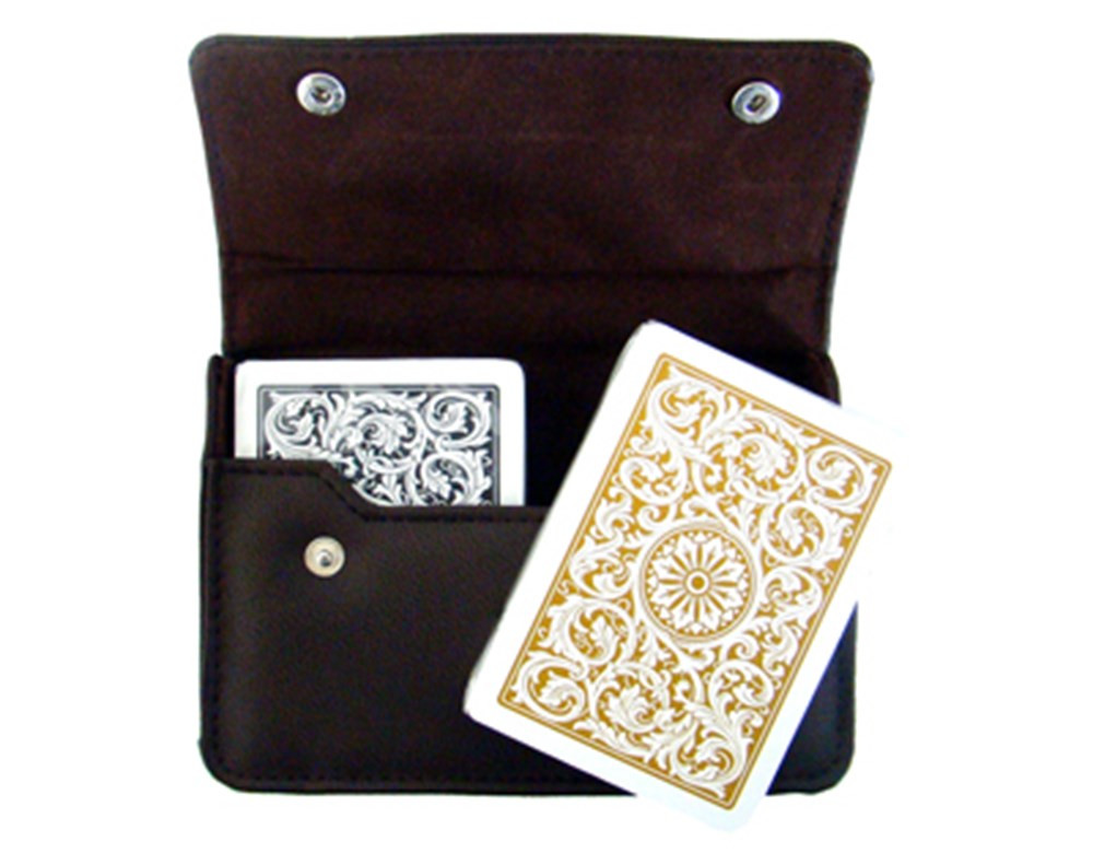 Copag 1546 BG Poker Size Jumbo Index Leather Case