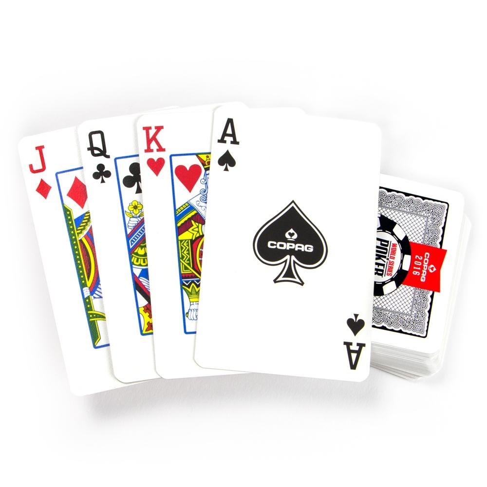 Copag Lace 2016 WSOP Plastic Cards - Red/Black - Bridge