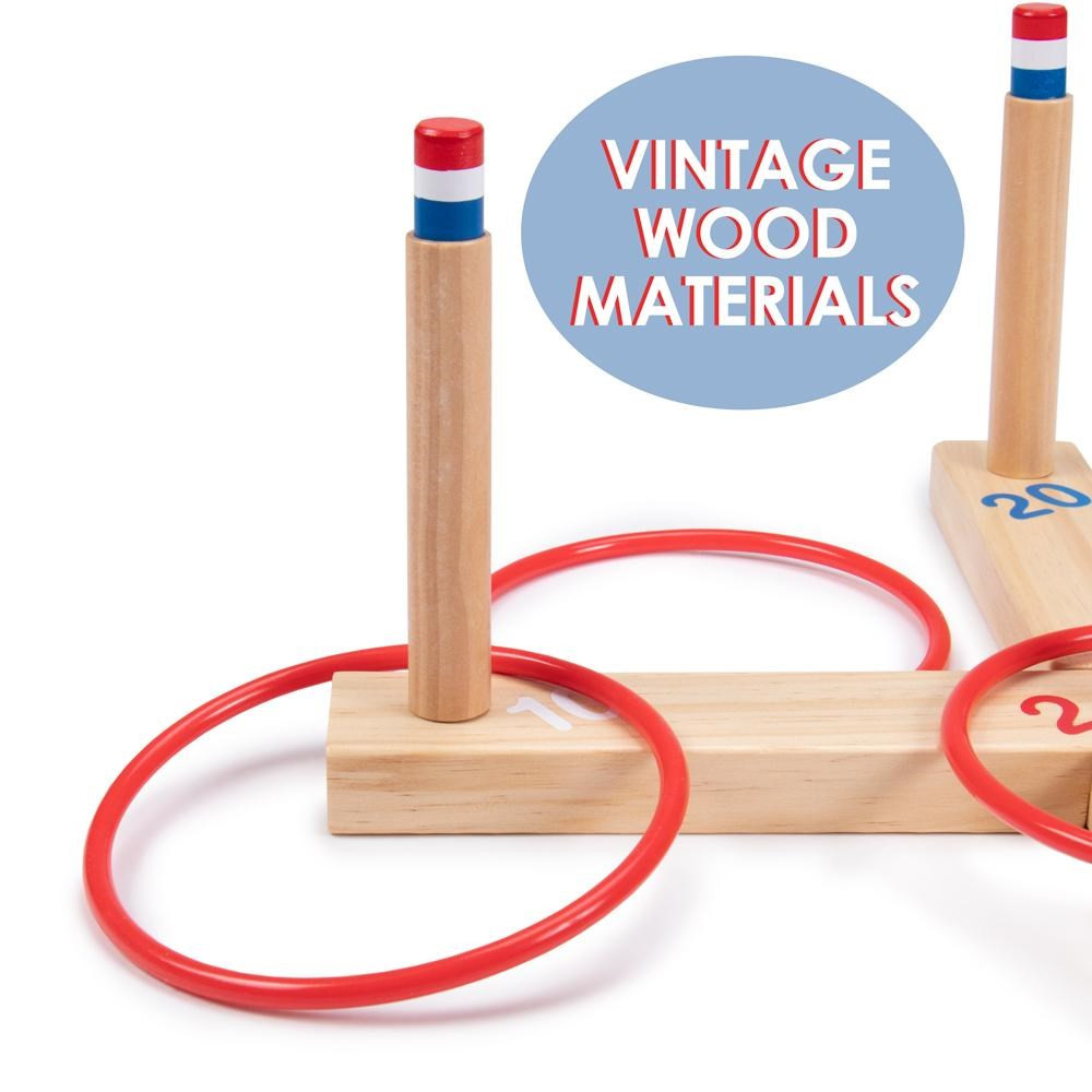 Toys & Games Ring Toss Game - Classic Wooden Set with 4 Rings - The Sensory  Kids<sup>®</sup> Store
