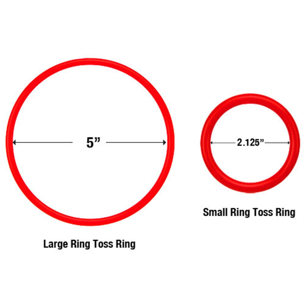 12 Pack Small Ring Toss Rings with 2.125" in Diameter