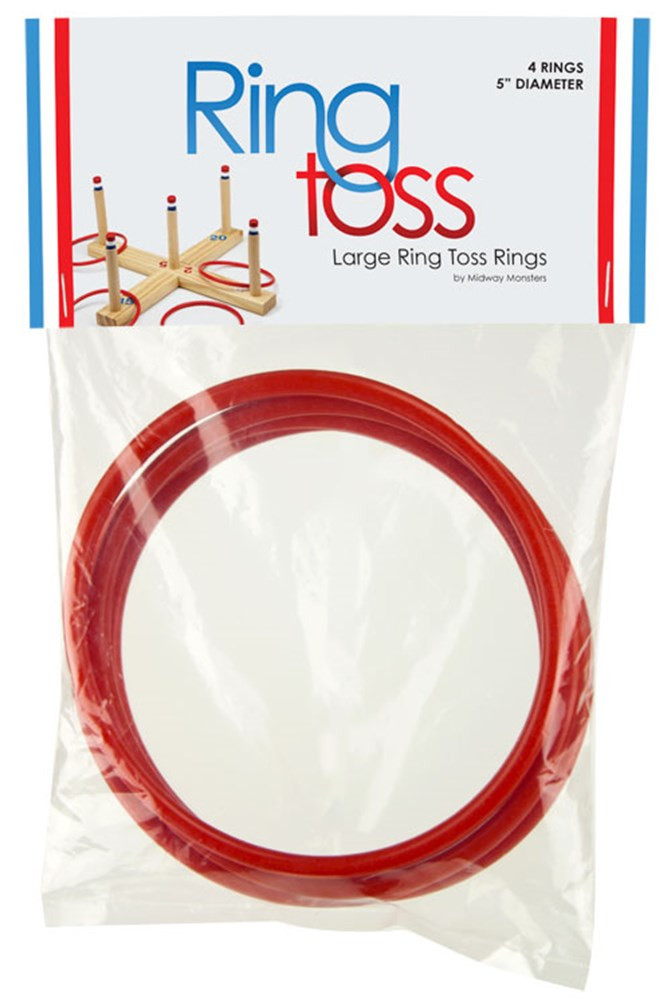 4 Pack Large Ring Toss Rings with 5" in diameter