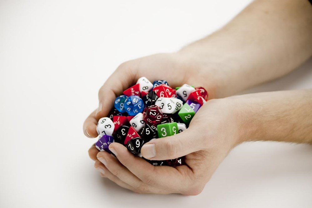 100+ Pack of Random Polyhedral Dice w/ Free Pouch