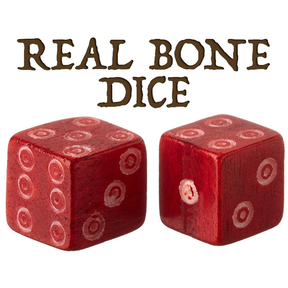 Luck of the Lich Red Bone Dice (for Assembly)