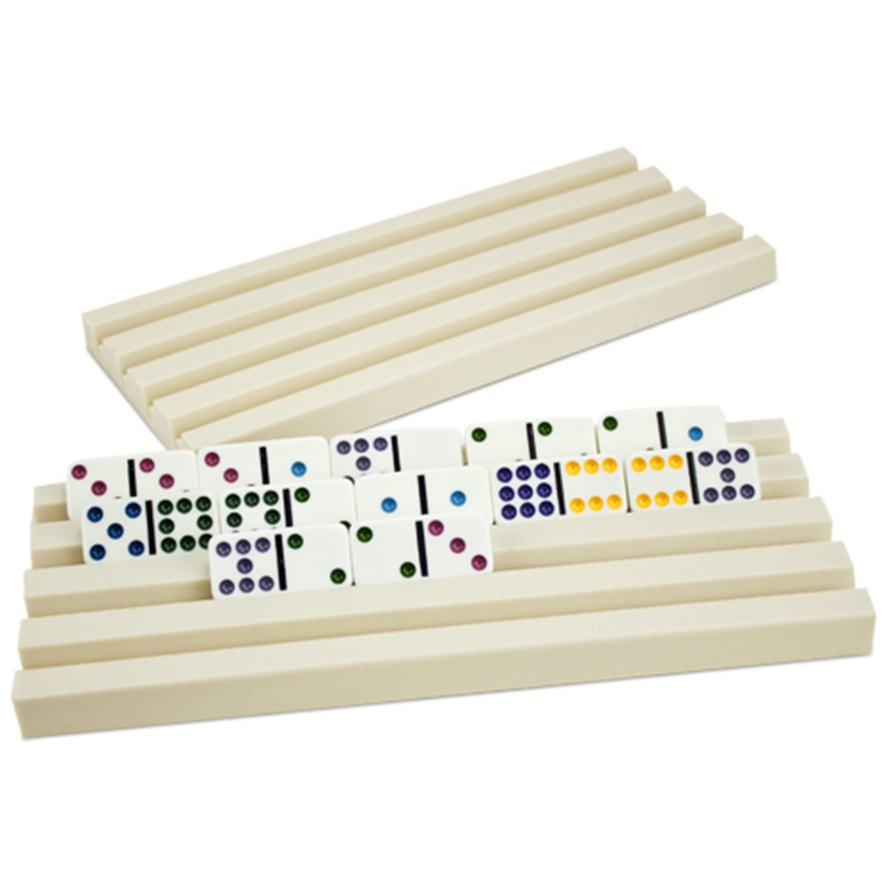 Set of Two Plastic Domino Trays