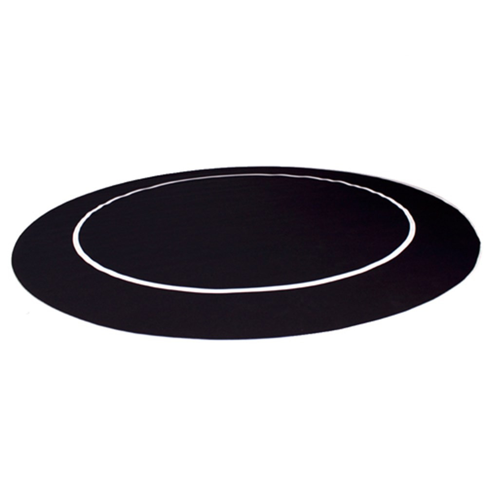 54' Black Sure Stick Poker Table Layout with Rubber Grip