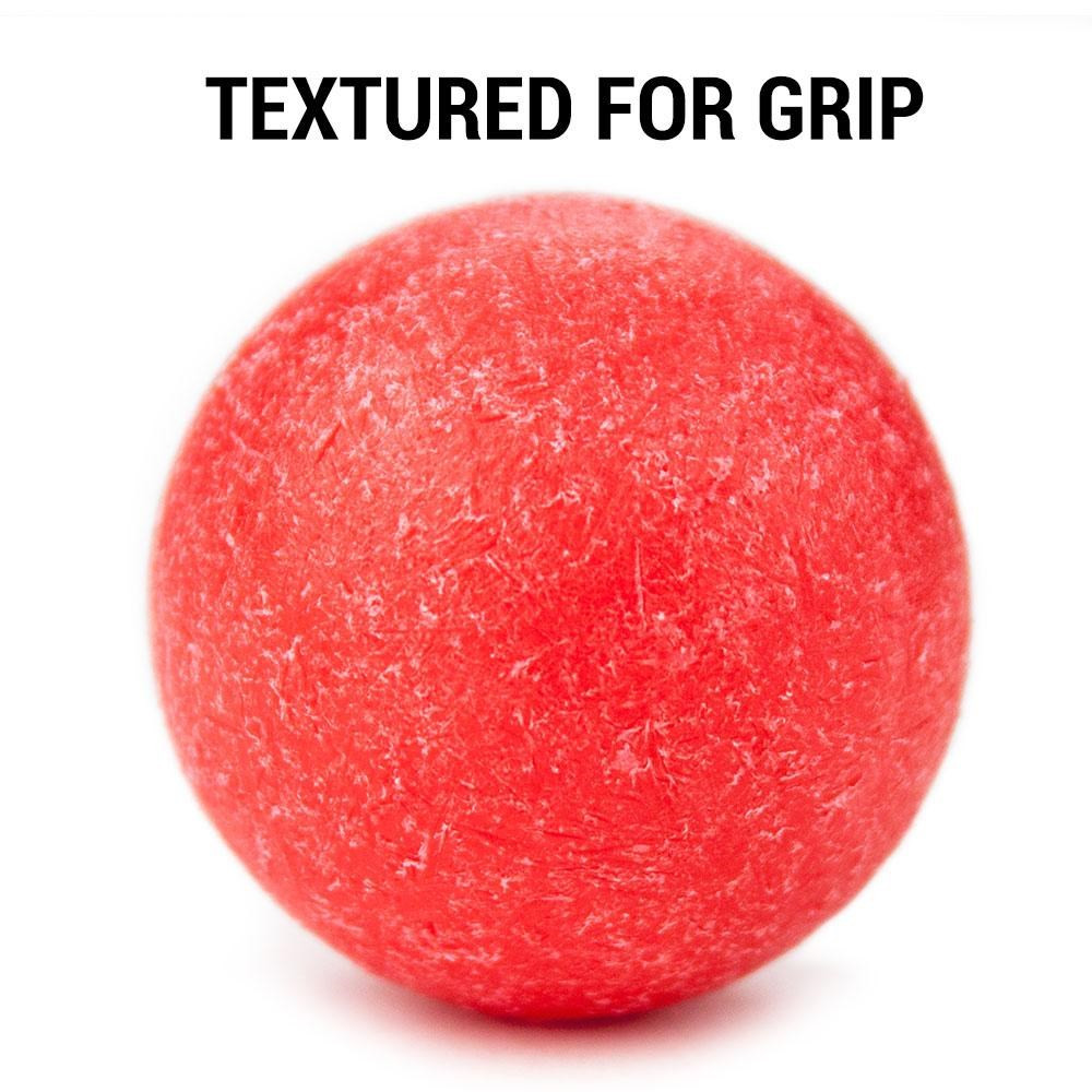 Pack of 12 Red Textured Foosballs