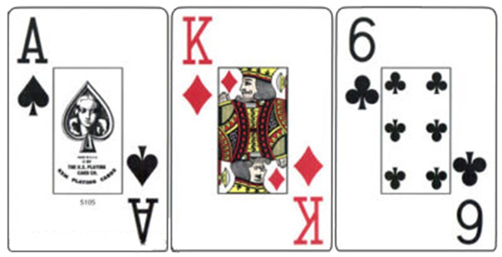 Kem Arrow Black/Gold Narrow Jumbo 100% Plastic Playing Cards in Wooden Box