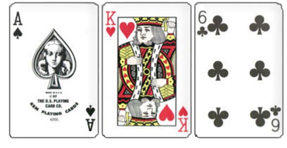 Kem Arrow Black/Gold Narrow Regular 100% Plastic Playing Cards in Wooden Box
